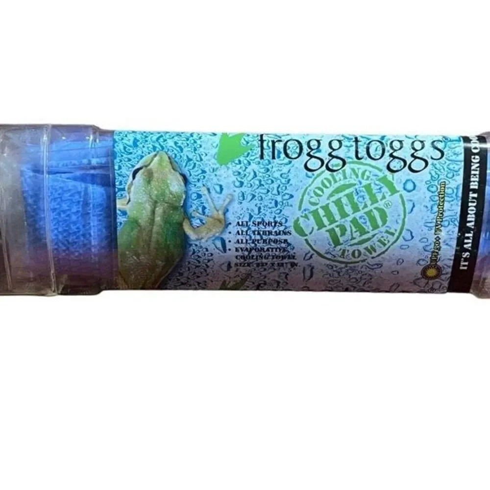Frogg Toggs NWT Blue Chilly Pad 33 X 13 Cooling Wrap Towel Pad